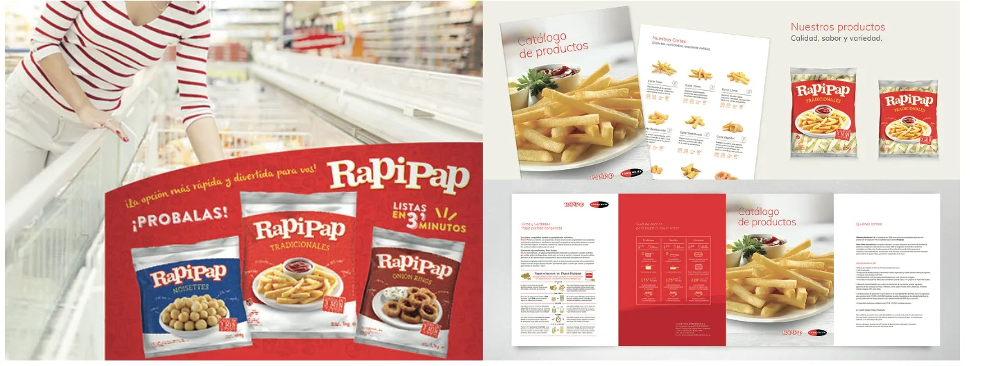 Material POP y revitalización de marca para RapiPap