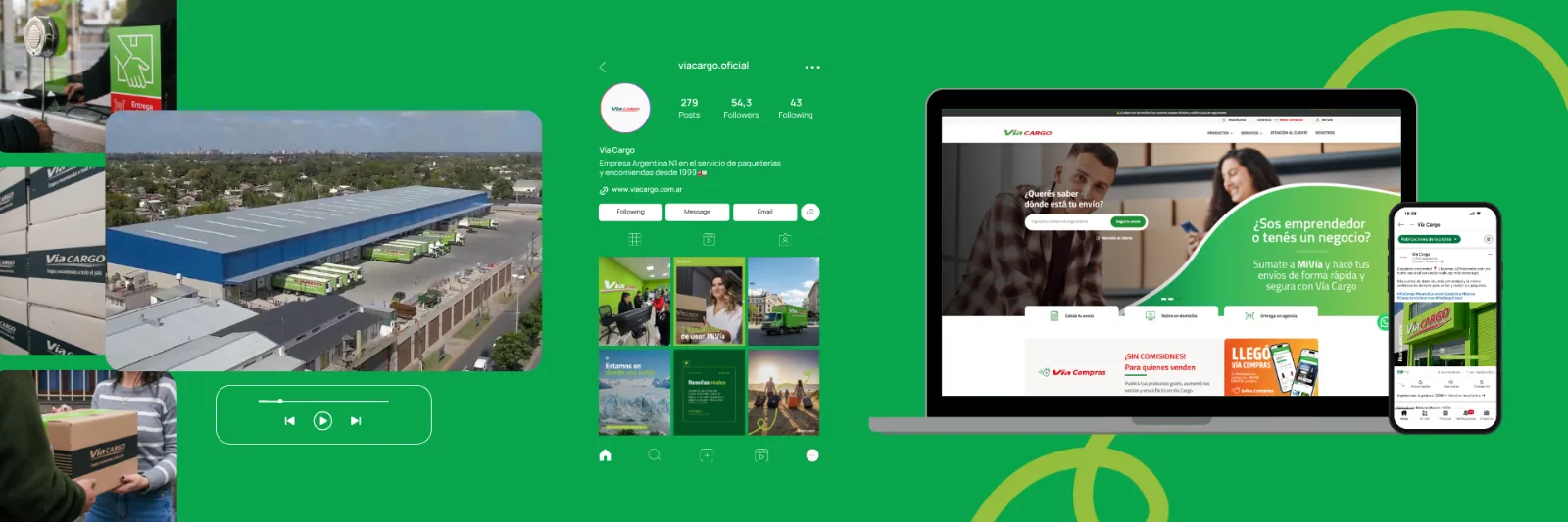 Comunicación empresarial 360° para Vía Cargo